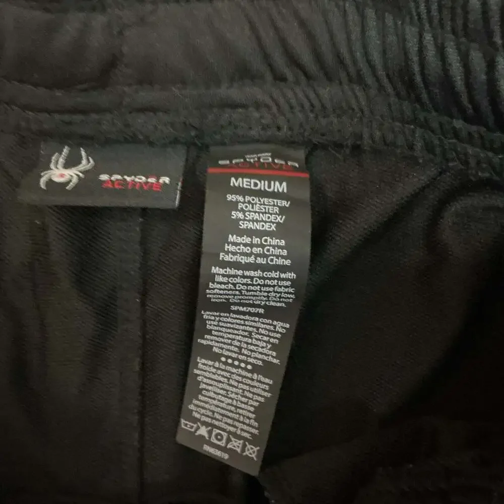 Spyder Active Men's ProWeb Jogger Pants with Zipper Pockets and Camo Side Panels - Picture 3 of 5
